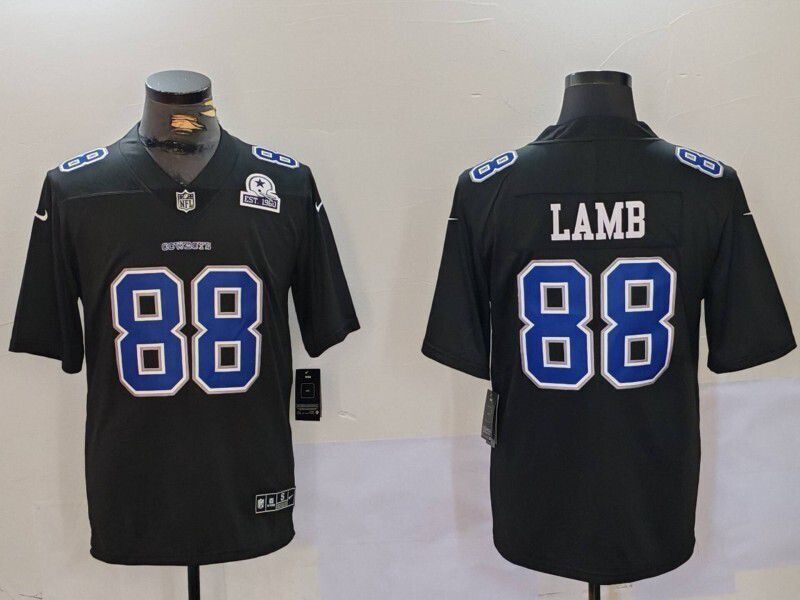 Men 2025 Dallas Cowboys Nike #88 Lamb Black Limited NFL Jersey  003->dallas cowboys->NFL Jersey